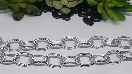 Cadena de aluminio ovalada
