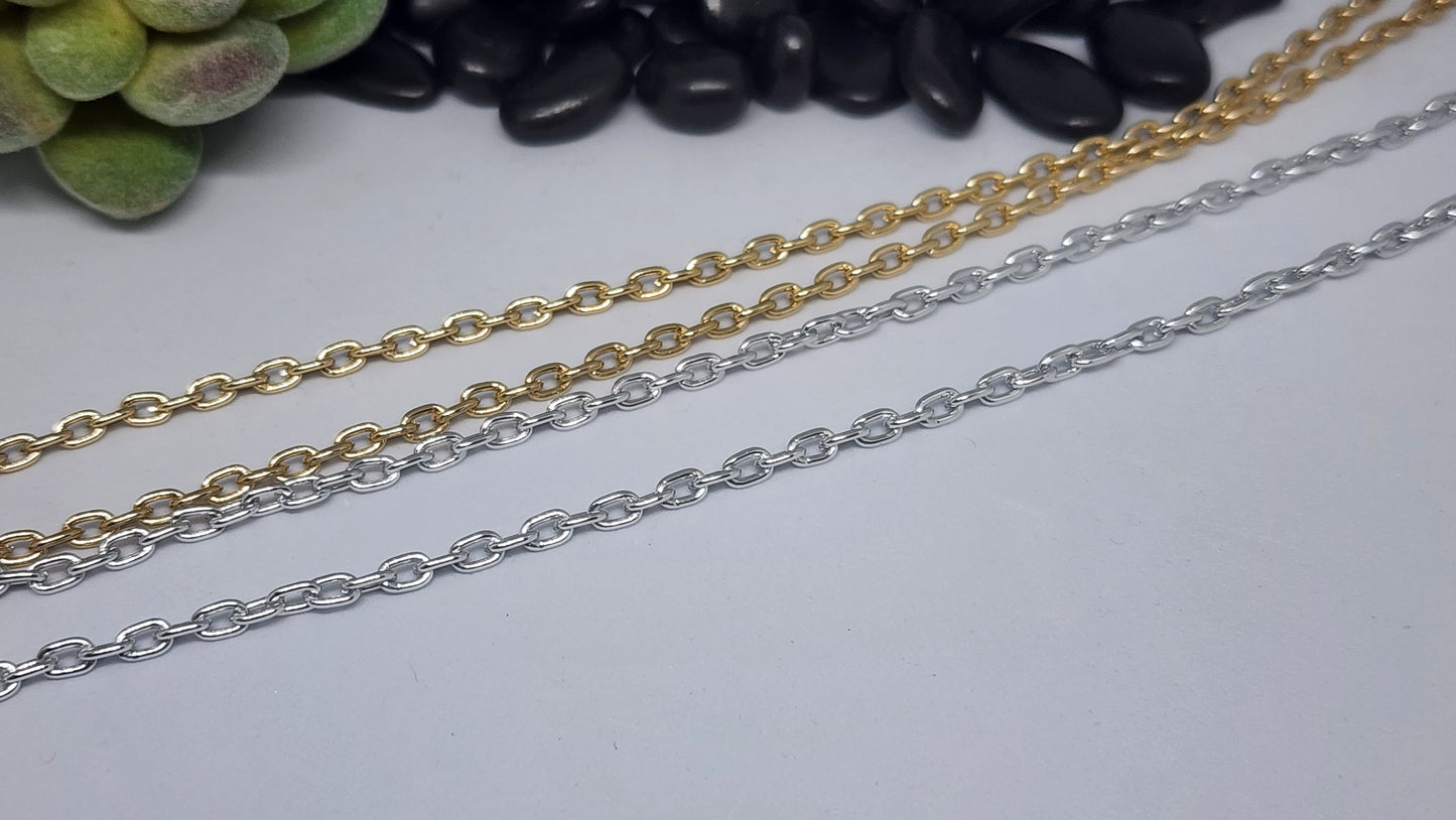 Cadena fina de aluminio